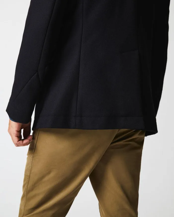 Jackets and Outerwear Men Billy Reid Bond Peacoat Black
