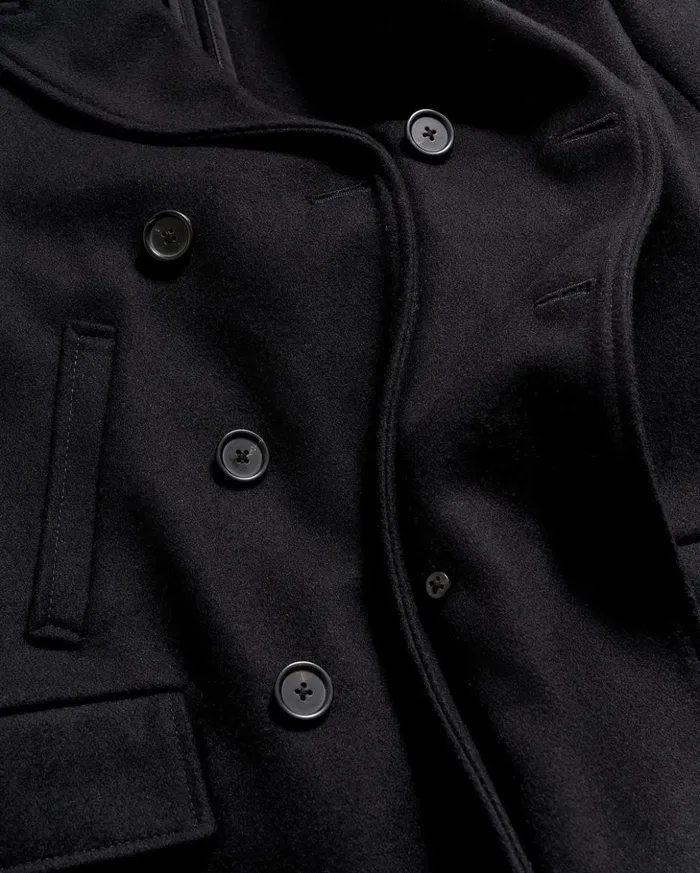 Jackets and Outerwear Men Billy Reid Bond Peacoat Black