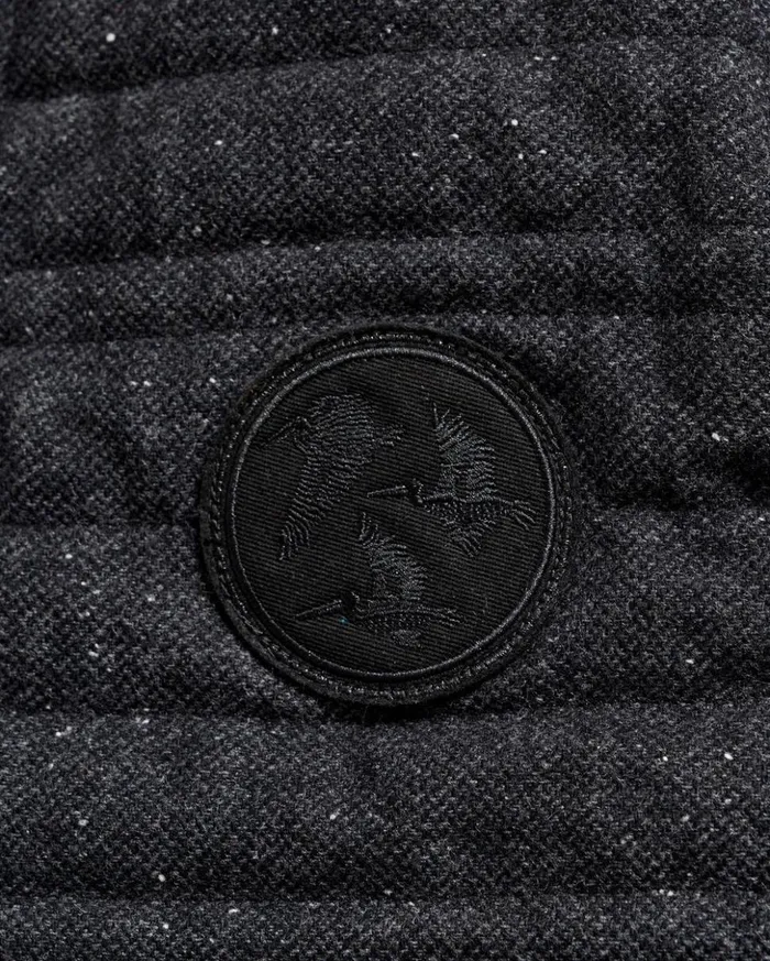 Jackets and Outerwear Men Billy Reid Collegiate Bomber Black Tweed