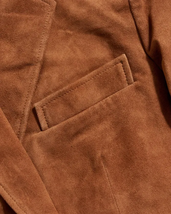 Jackets and Outerwear Women Billy Reid Suede Blazer Cognac