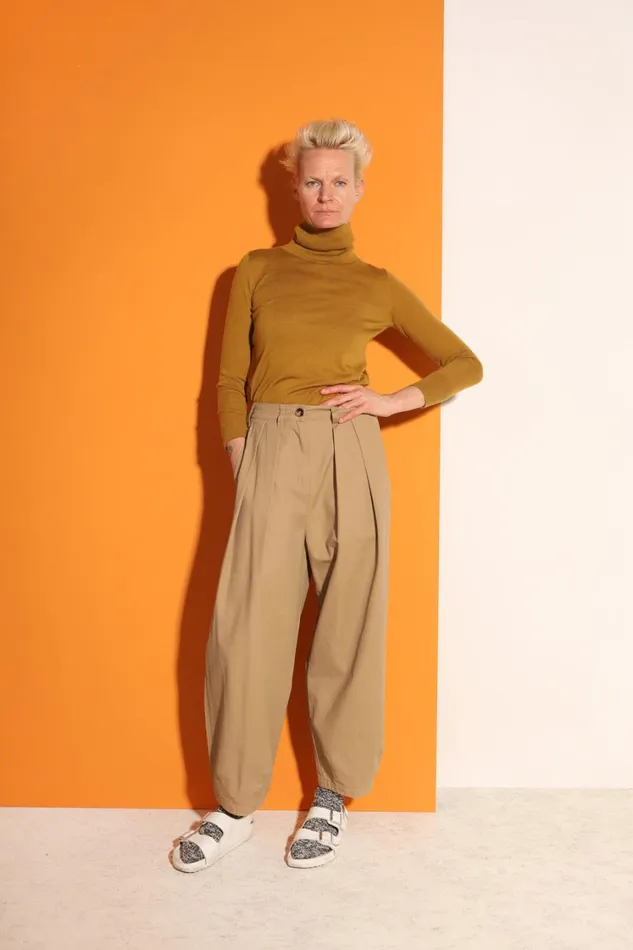 Jenkin Trousers Camel Womens LF Markey Trousers