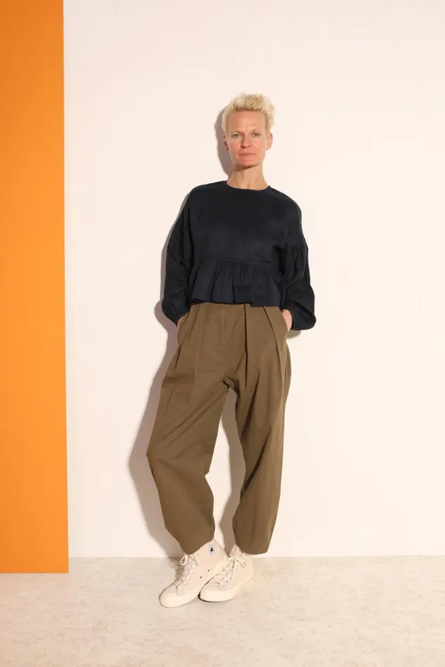 Jenkin Trousers Stone Womens LF Markey Trousers
