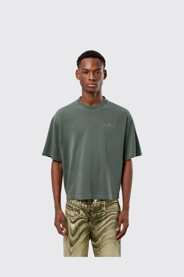 Jersey Men Camper TShirt Green Cotton Tshirt