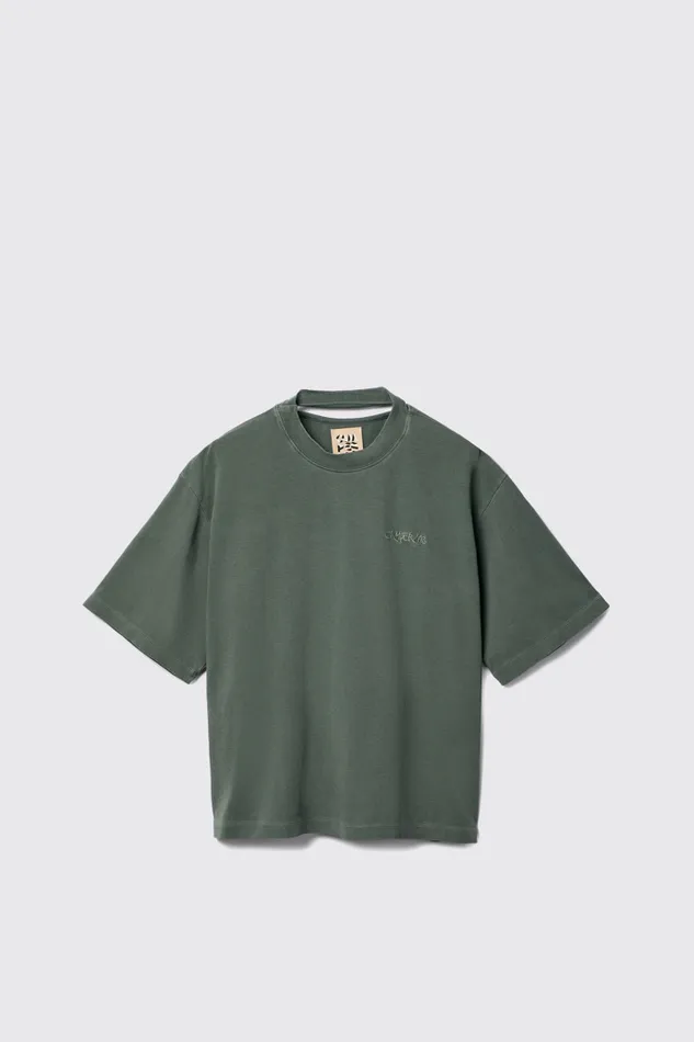 Jersey Men Camper TShirt Green Cotton Tshirt