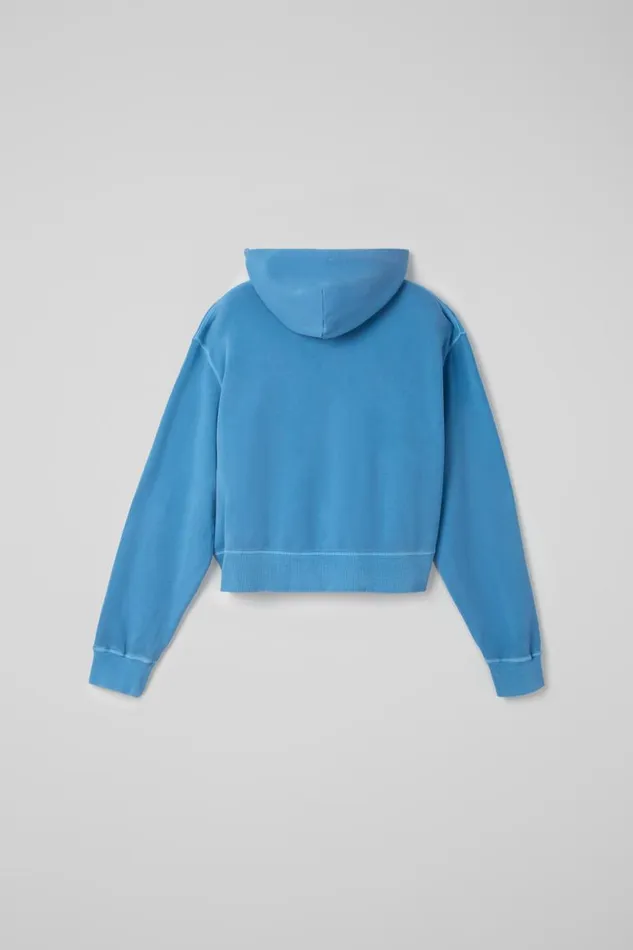 Jersey Women Camper Hoodie Blue Organic Cotton Hoodie Jersey Women Camper Hoodie Blue Organic Cotton Hoodie