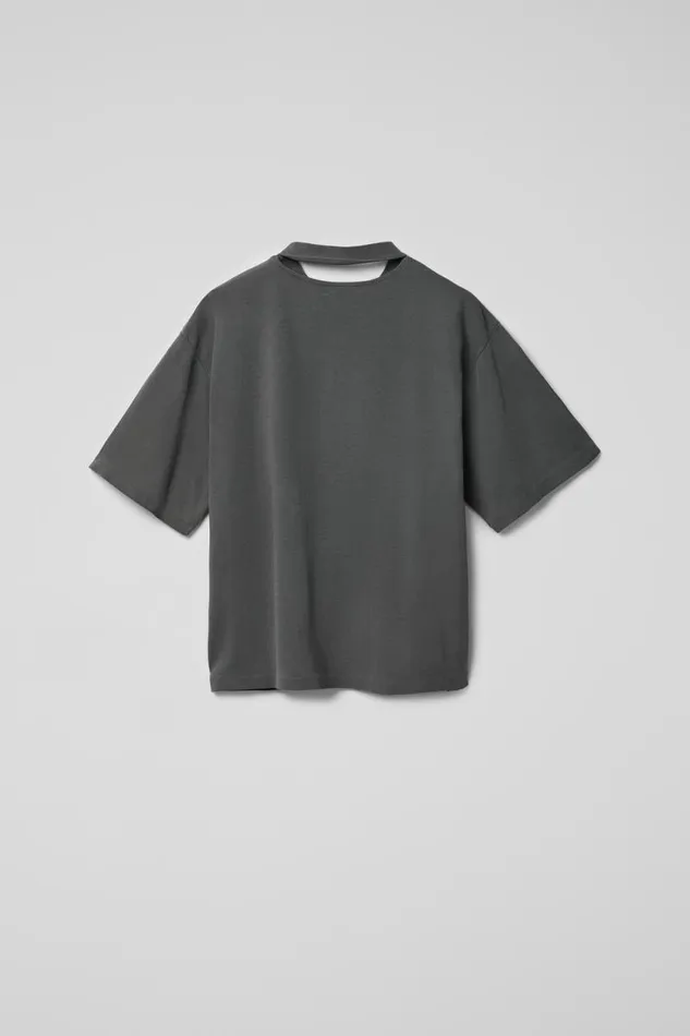 Jersey Women Camper TShirt Gray Cotton Tshirt Jersey Women Camper TShirt Gray Cotton Tshirt