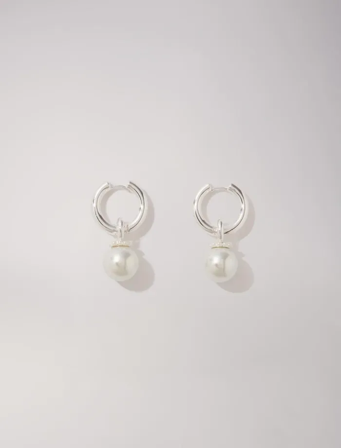 Jewelry Women Maje Bead Earrings Silver