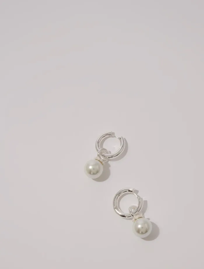 Jewelry Women Maje Bead Earrings Silver
