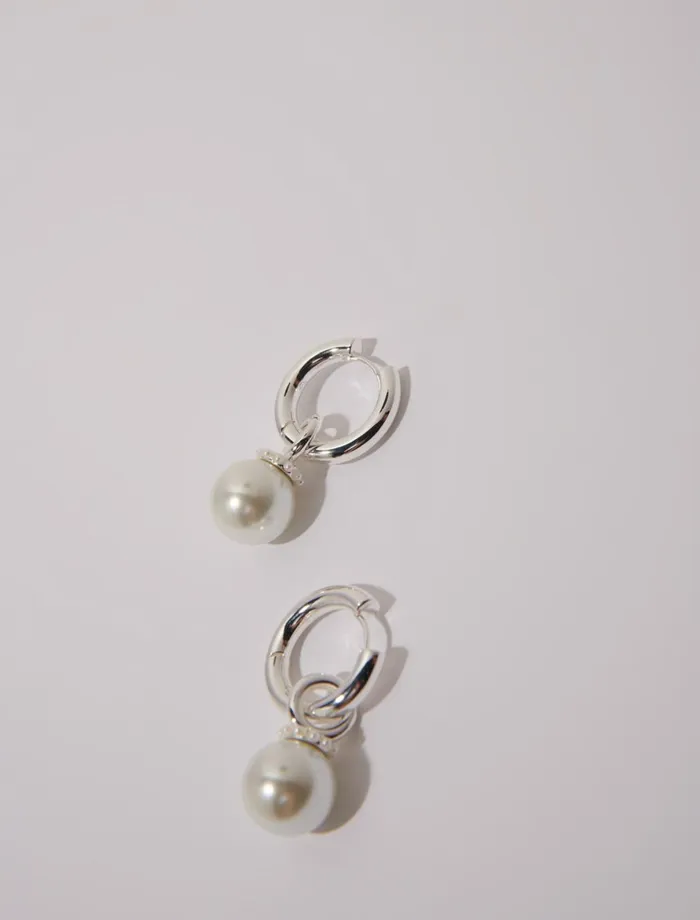 Jewelry Women Maje Bead Earrings Silver