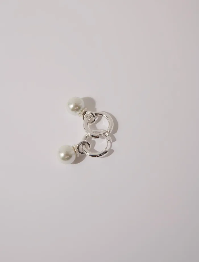Jewelry Women Maje Bead Earrings Silver