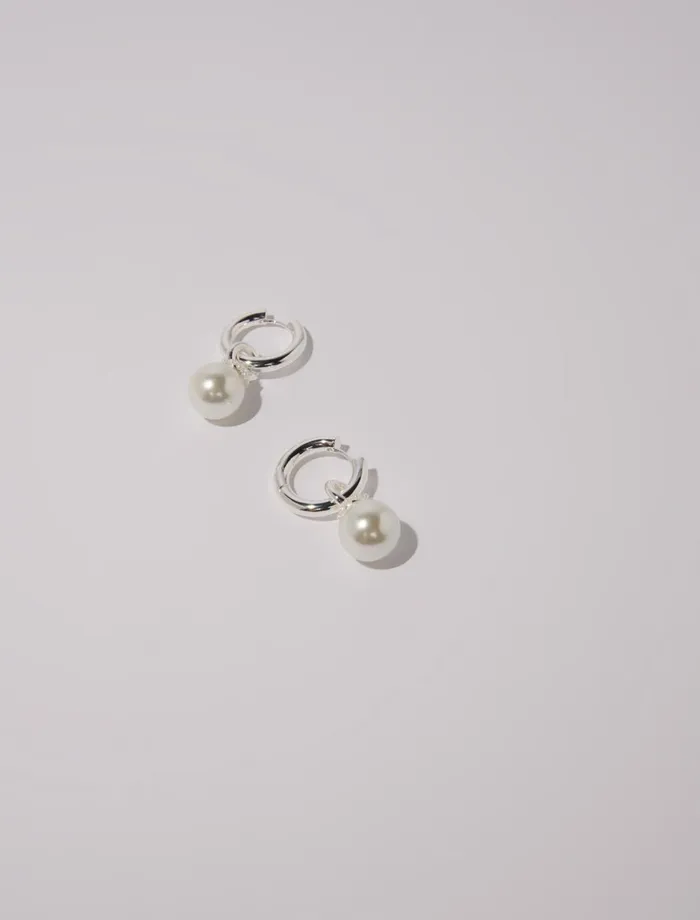 Jewelry Women Maje Bead Earrings Silver