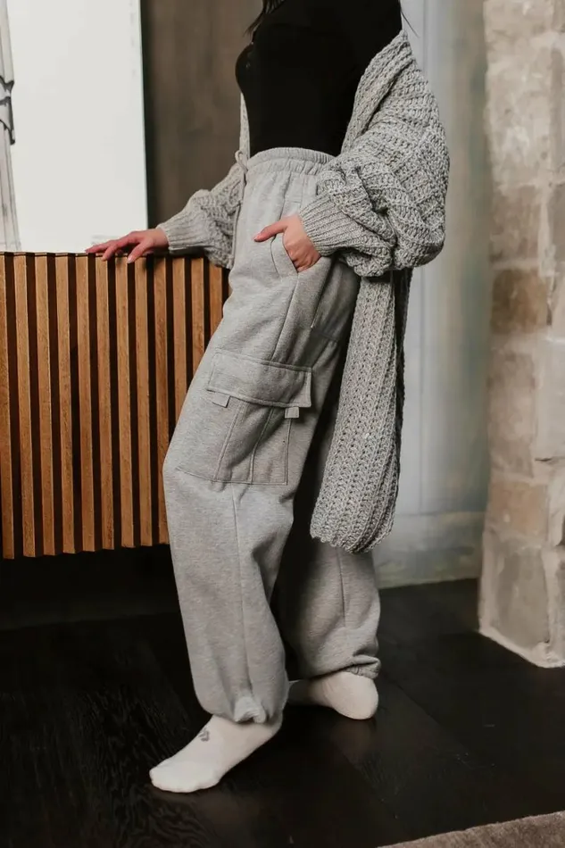 Joanna Cargo Sweatpants In Grey Grey Women Bohme Pants