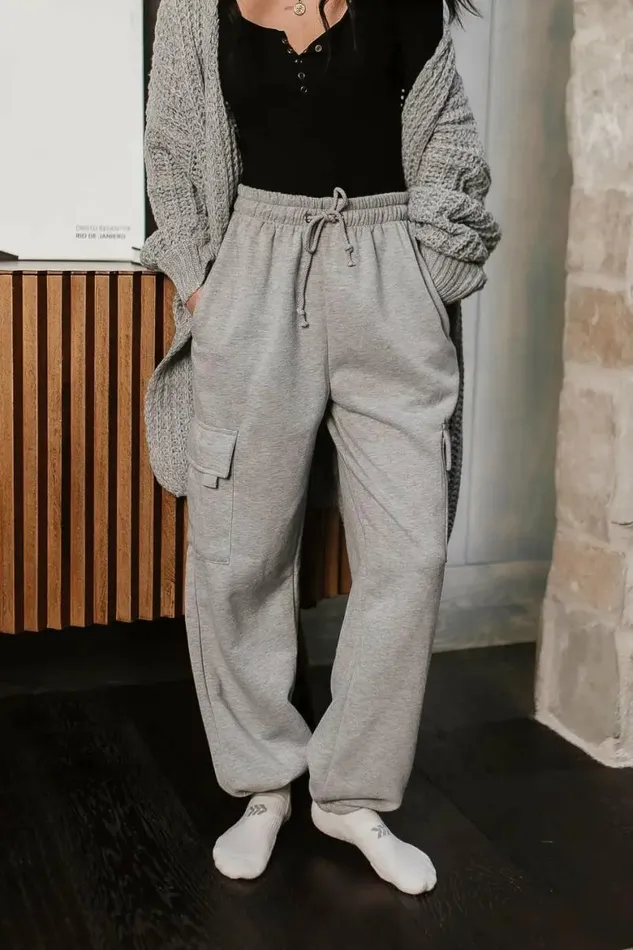 Joanna Cargo Sweatpants In Grey Grey Women Bohme Pants