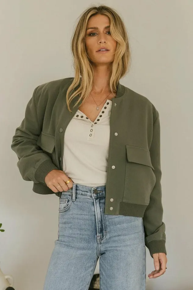 Jocelyn Jacket In Olive Olive Women Bohme Outerwear