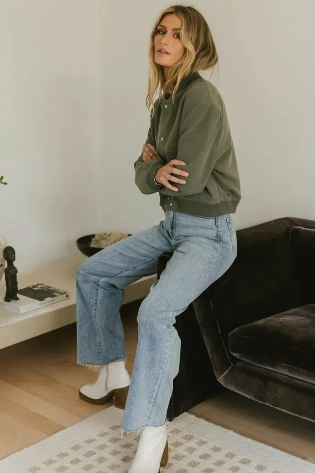 Jocelyn Jacket In Olive Olive Women Bohme Outerwear