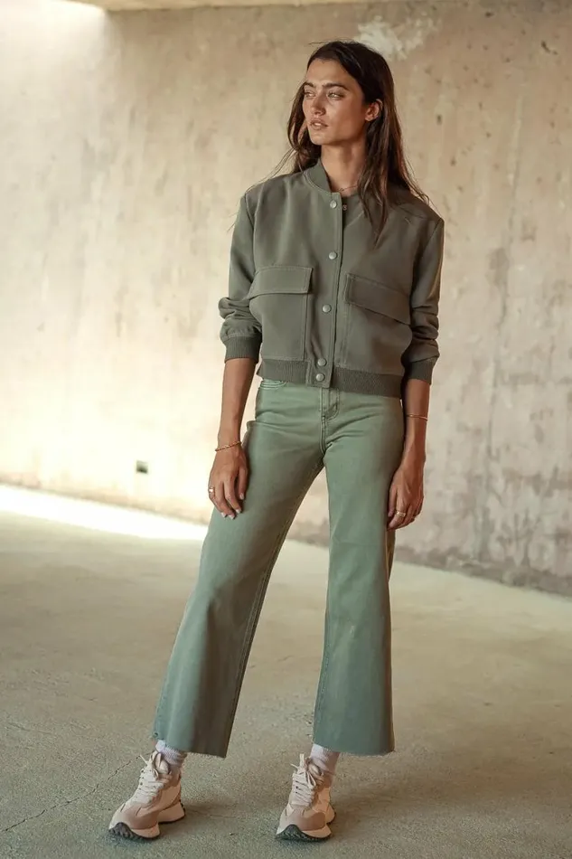 Jocelyn Jacket In Olive Olive Women Bohme Outerwear