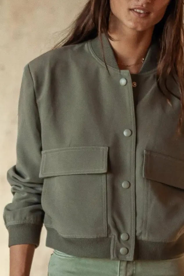 Jocelyn Jacket In Olive Olive Women Bohme Outerwear
