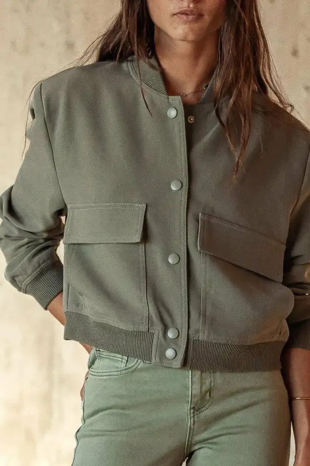 Jocelyn Jacket In Olive Olive Women Bohme Outerwear