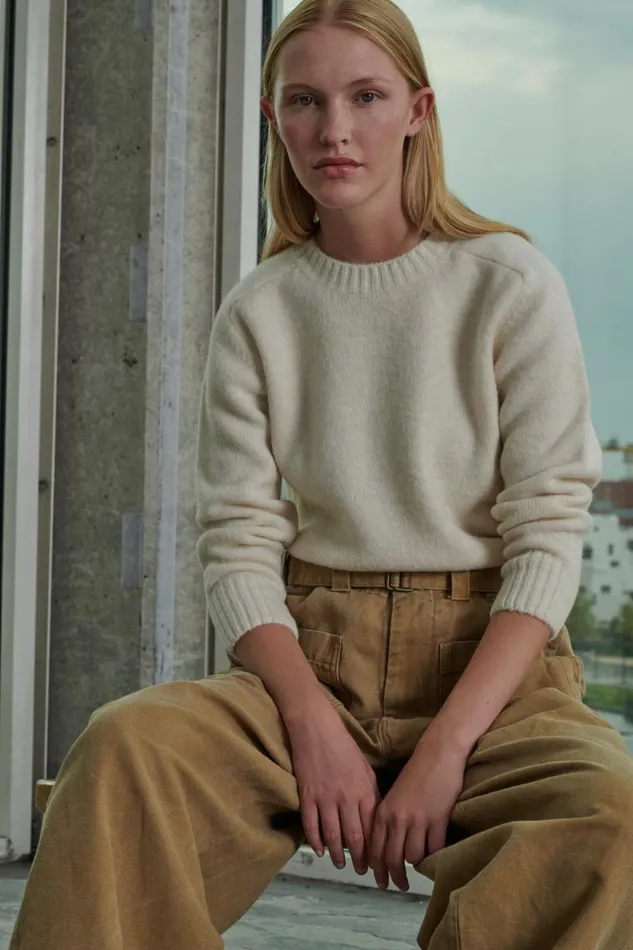 Jumpers and Cardigans Women Soeur ENVIE SWEATER Ecru
