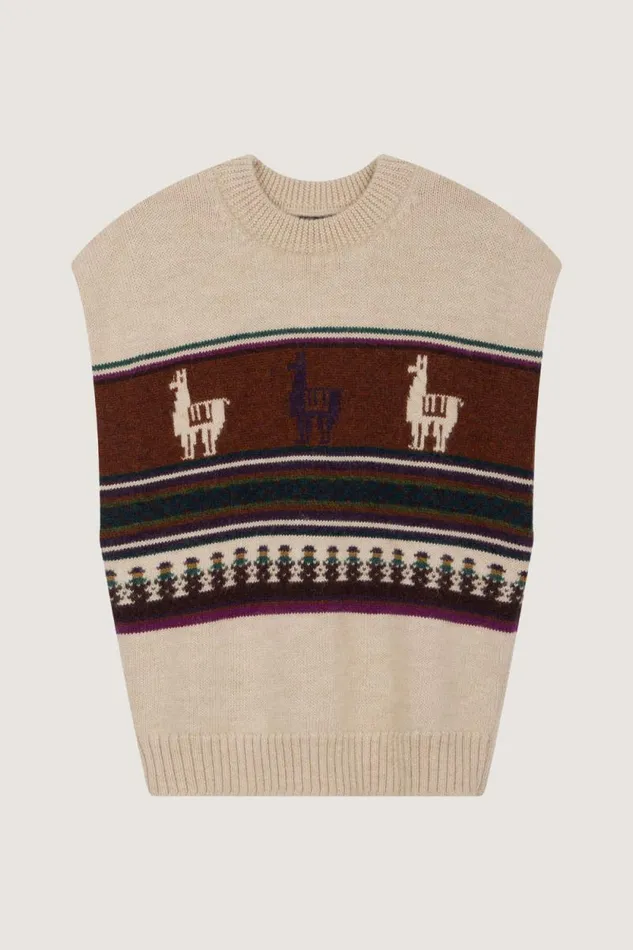 Jumpers and Cardigans Women Soeur WARNER JUMPER Multico Offwhite