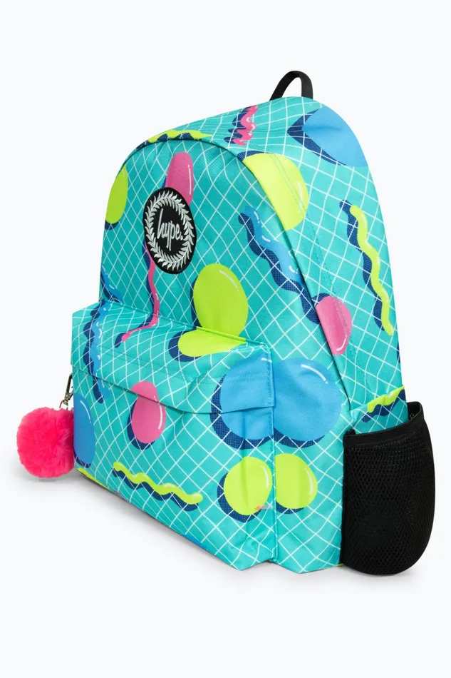 Just Hype Backpacks Hype Girls Iconic Retro Shapes Turquoise Backpack