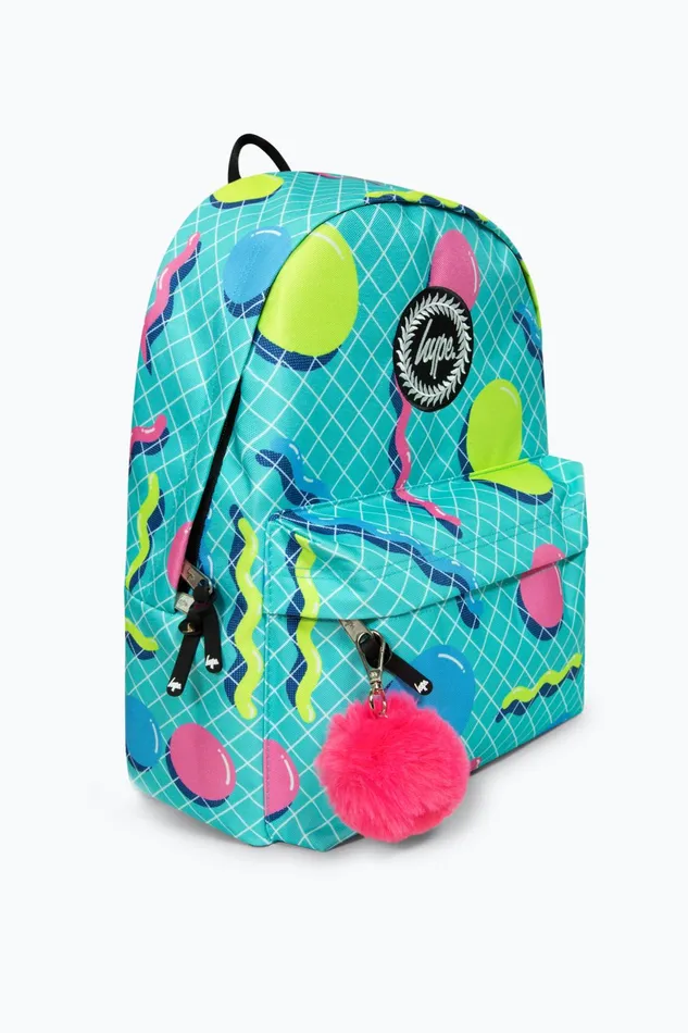 Just Hype Backpacks Hype Girls Iconic Retro Shapes Turquoise Backpack
