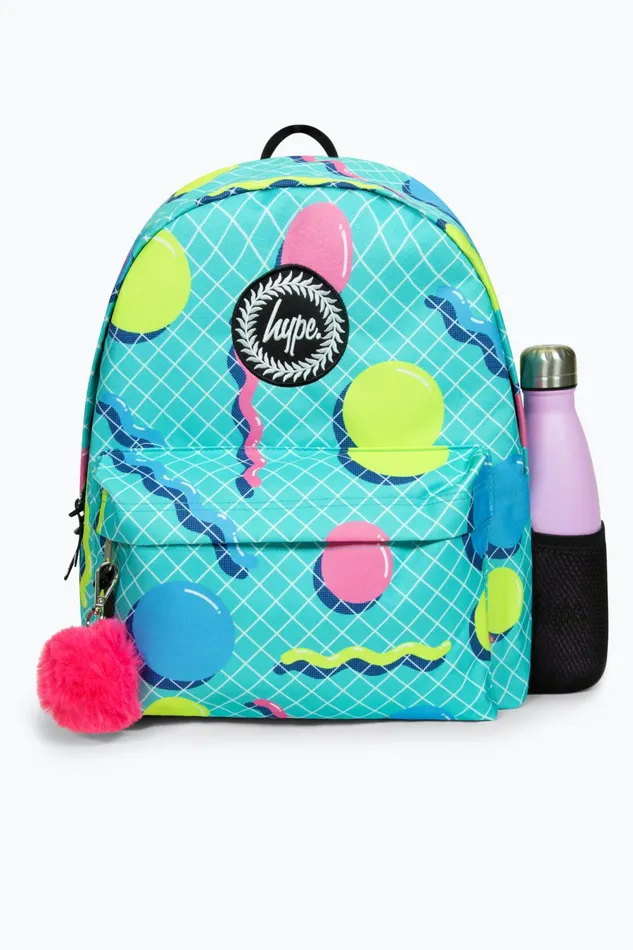 Just Hype Backpacks Hype Girls Iconic Retro Shapes Turquoise Backpack