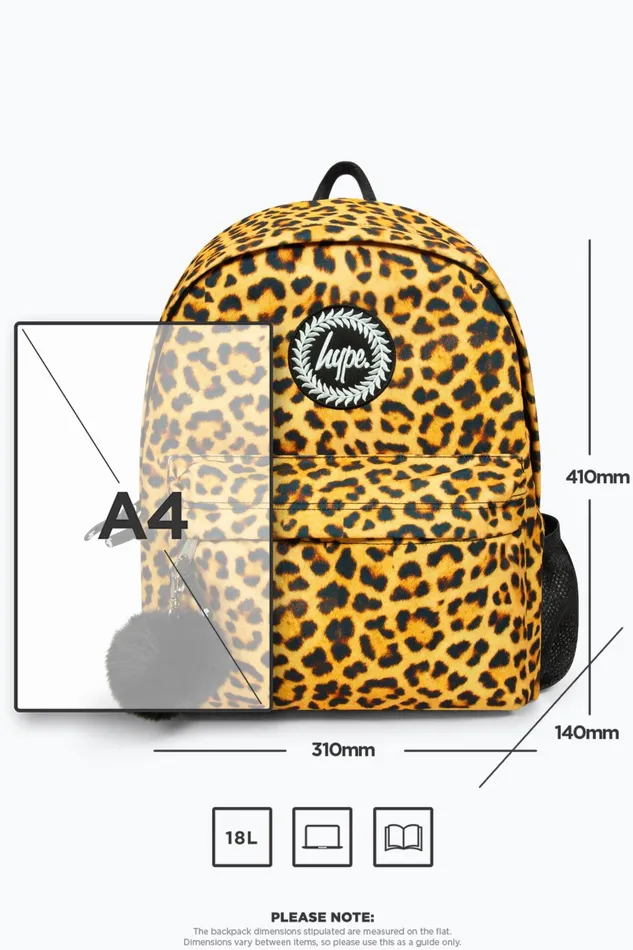 Just Hype Backpacks Hype Girls Iconic Tan Leopard Backpack