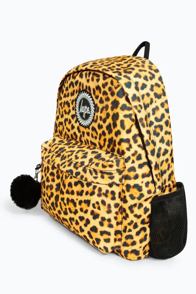 Just Hype Backpacks Hype Girls Iconic Tan Leopard Backpack
