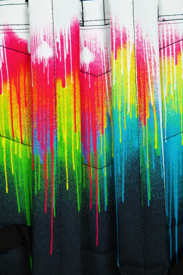 Just Hype Backpacks Hype Unisex Iconic Drips Multicolour Backpack