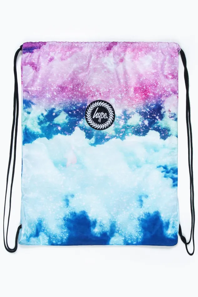Just Hype Drawstring Bags Hype Glitter Skies Drawstring Bag