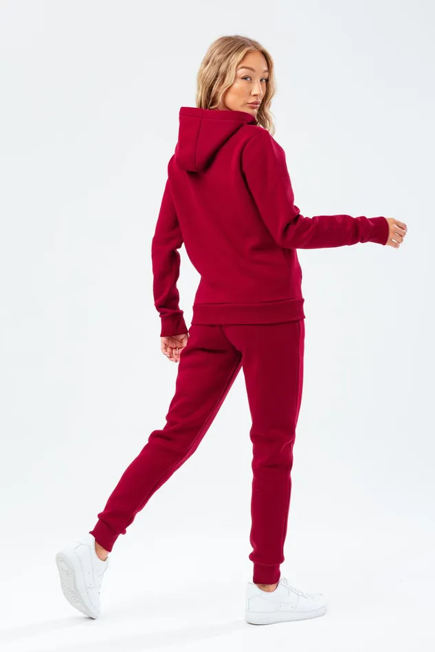 Just Hype Hoodies and Sweatshirts Hype Burgundy Scribble Women039S Hoodie