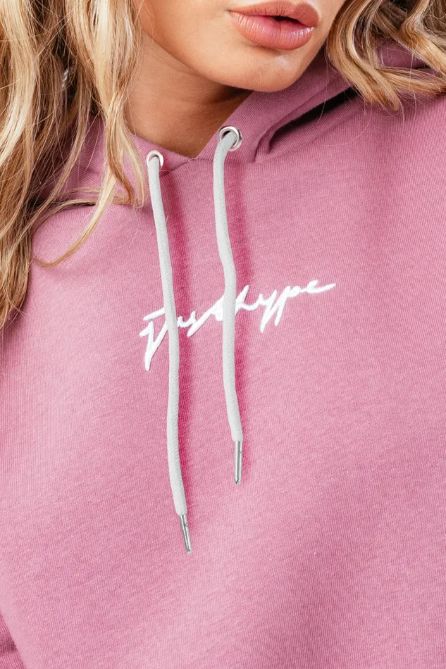 Just Hype Hoodies and Sweatshirts Hype Dusty Berry Scribble Women039S Hoodie