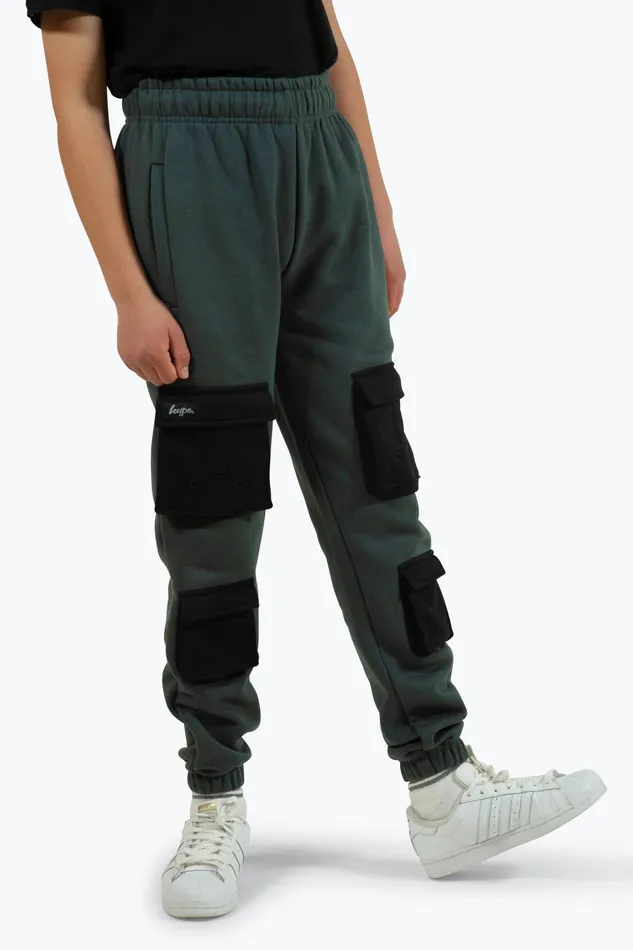 Just Hype Joggers Hype Boys Blue Utility Joggers