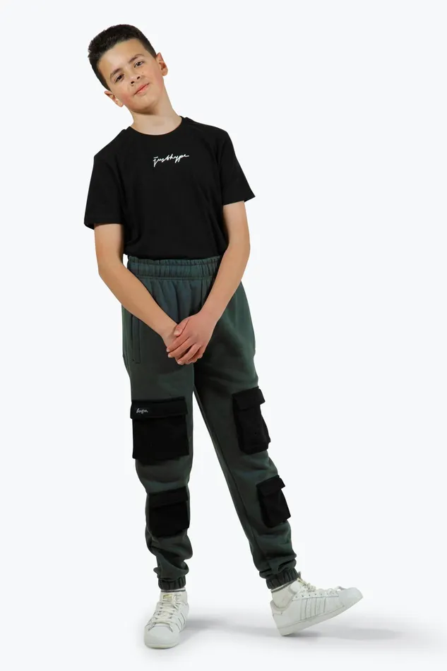 Just Hype Joggers Hype Boys Blue Utility Joggers