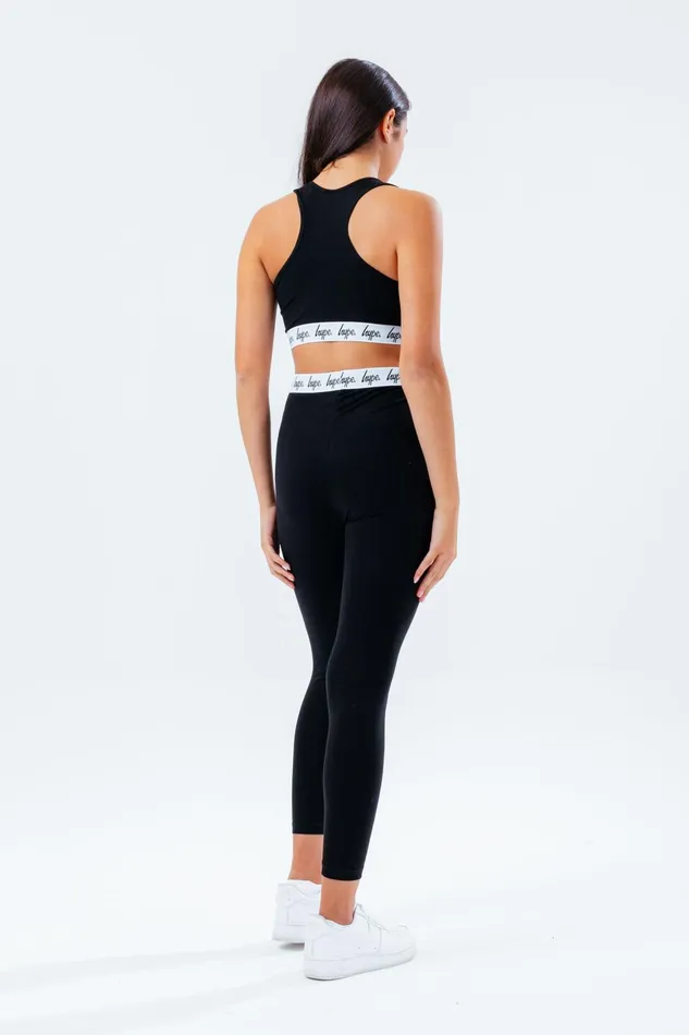 Just Hype Leggings and Bralettes Hype Girls Black Core Bralet