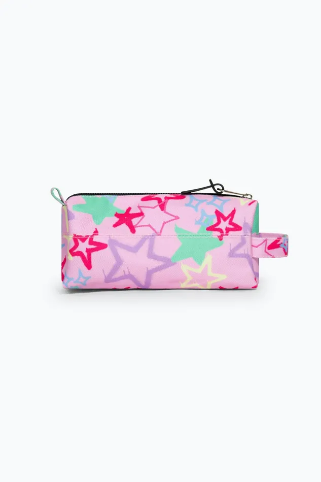 Just Hype Pencil Cases Hype Kids Pink Graffiti Star Pencil Case