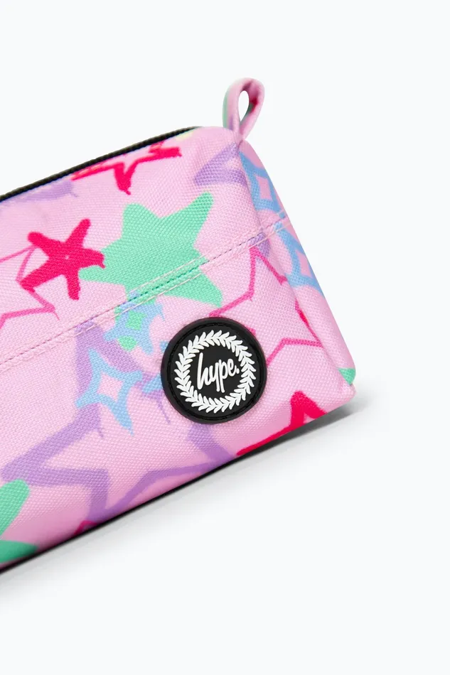 Just Hype Pencil Cases Hype Kids Pink Graffiti Star Pencil Case