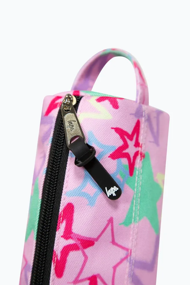 Just Hype Pencil Cases Hype Kids Pink Graffiti Star Pencil Case