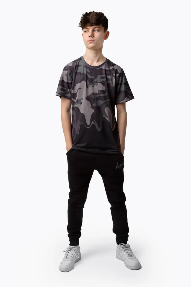 Just Hype TShirts and Vests Hype Boys Khaki Camo Drip TShirt