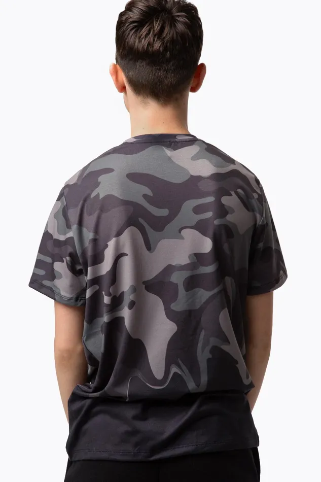 Just Hype TShirts and Vests Hype Boys Khaki Camo Drip TShirt