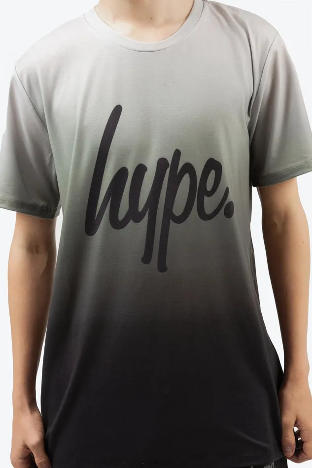Just Hype TShirts and Vests Hype Boys Khaki Fade Sublimated TShirt