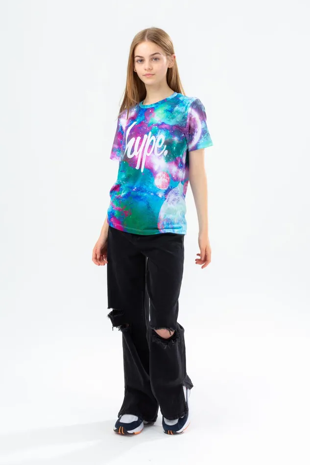 Just Hype TShirts Hype Girls Tiny Pastel Moons TShirt