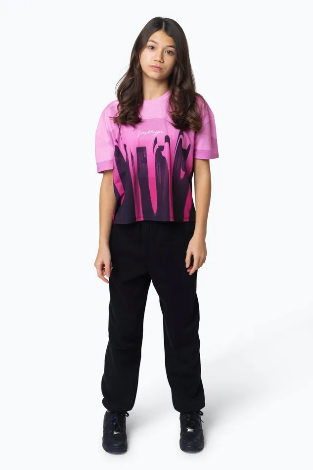 Just Hype TShirts Hype Kids Pink Oversized Drip TShirt