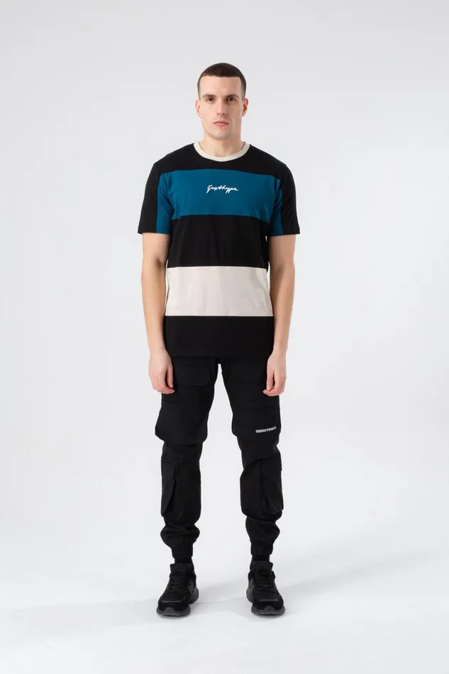 Just Hype TShirts Hype Mens Black Berhype Mensey Scribble TShirt