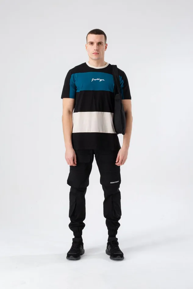 Just Hype TShirts Hype Mens Black Berhype Mensey Scribble TShirt