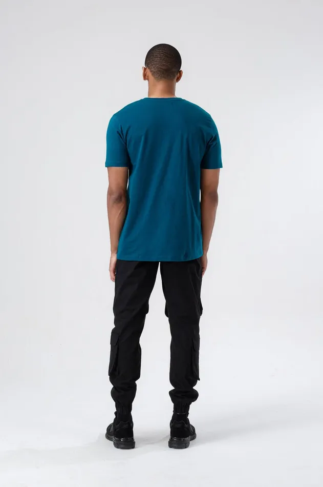 Just Hype TShirts Hype Mens Teal Scribble TShirt
