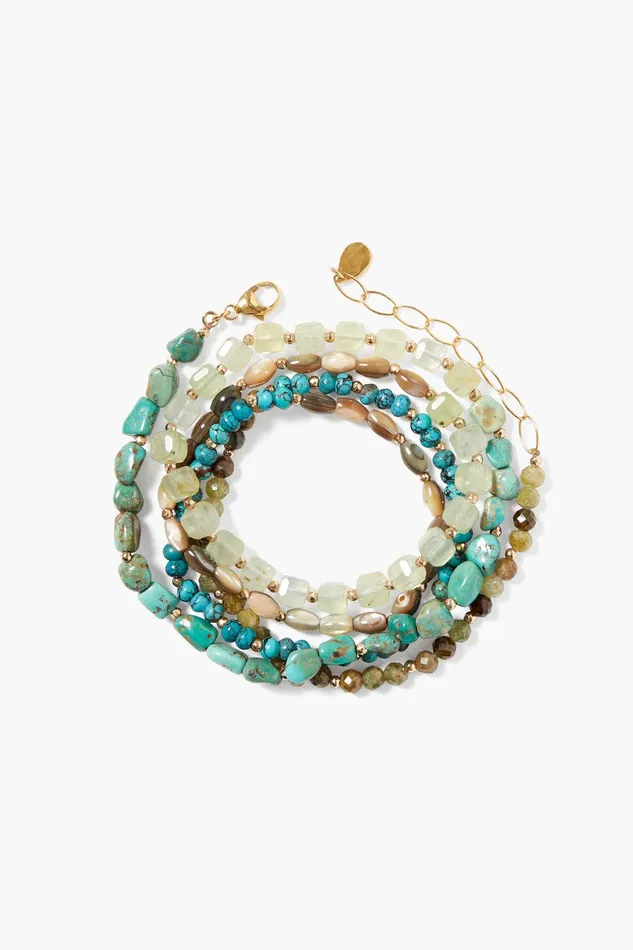 Keyes Naked Wrap Bracelet Turquoise Mix Women Chan Luu Bracelets
