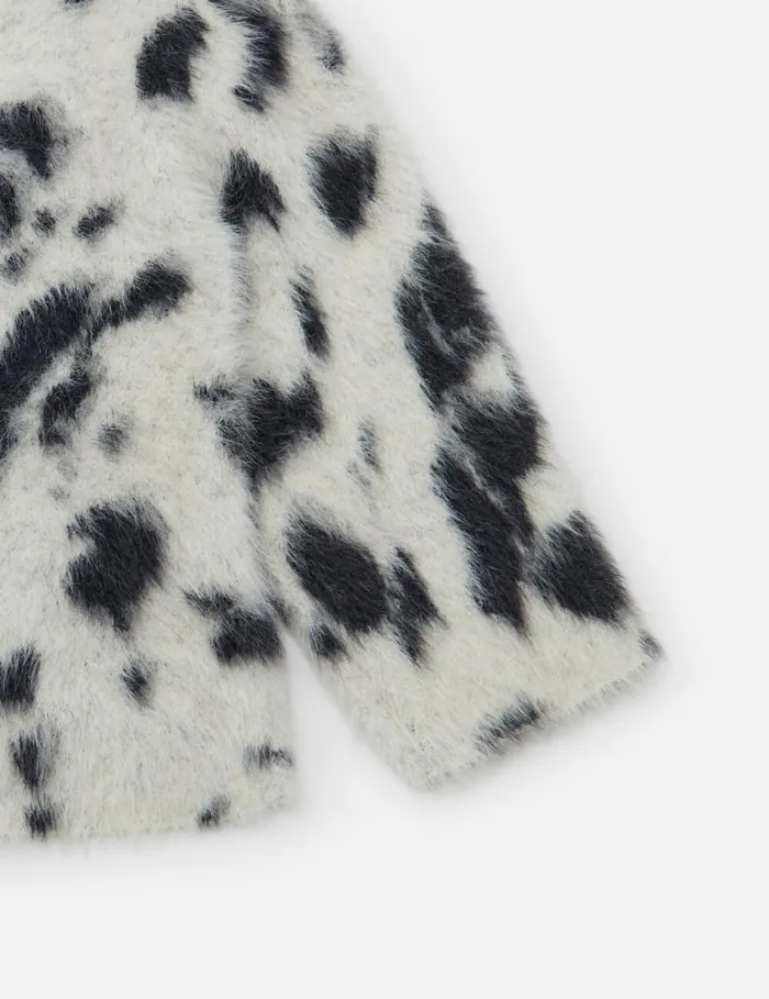 Kids Appaloosa Pattern Sweater Ivory Stella McCartney Sweaters and Cardigans