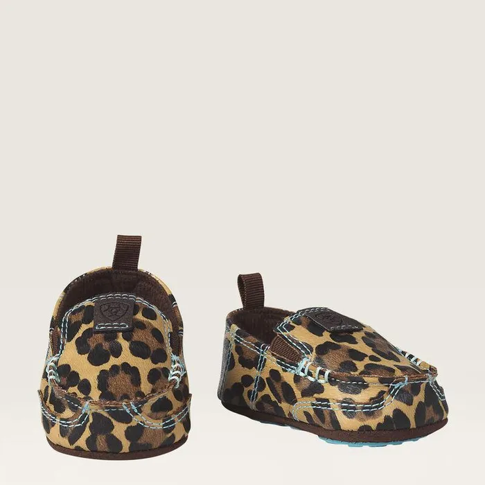 Kids Baby Boots Ariat Infant Lil Stompers Natalie Cruiser Cheetahbrown